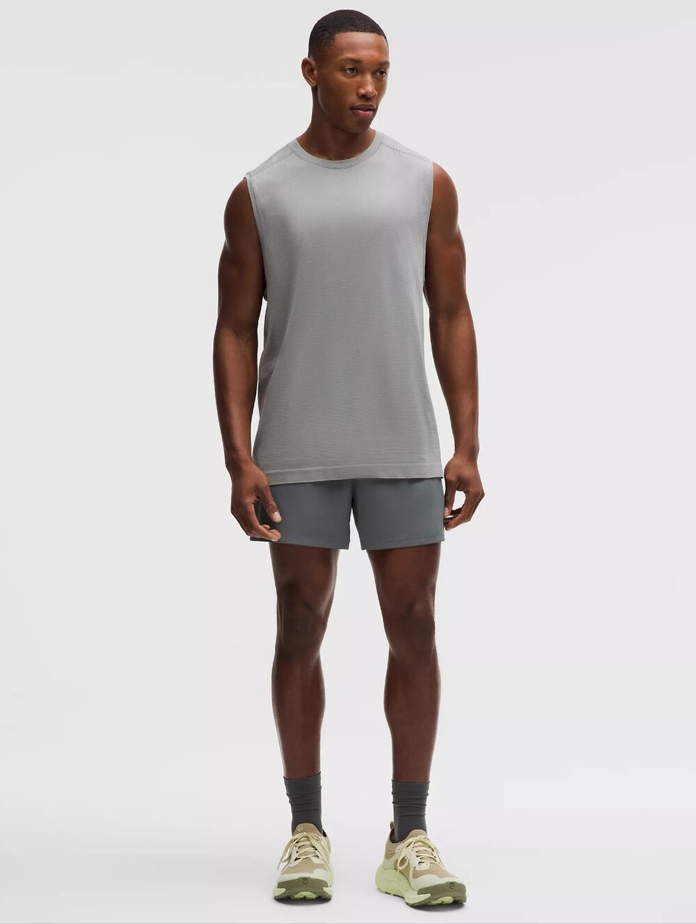 Lululemon Pace Breaker Linerless Short 5" Onyx Grey NWT